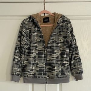 Camo Hoodie w/Sherpa Fleece Lining